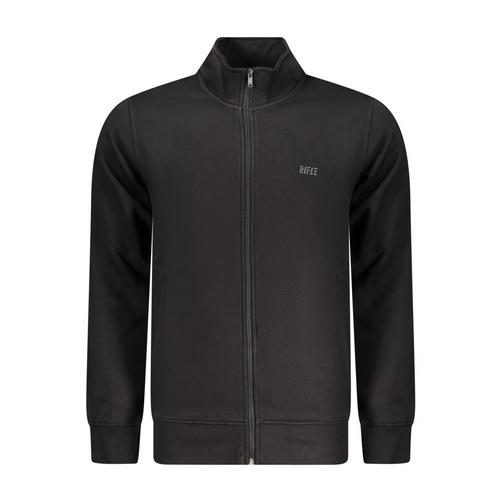 Black Cotton Men's Sweatshirt