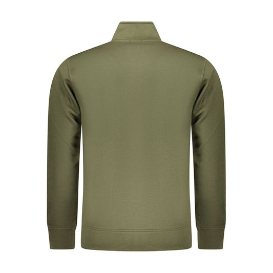 Green Cotton Men Sweater