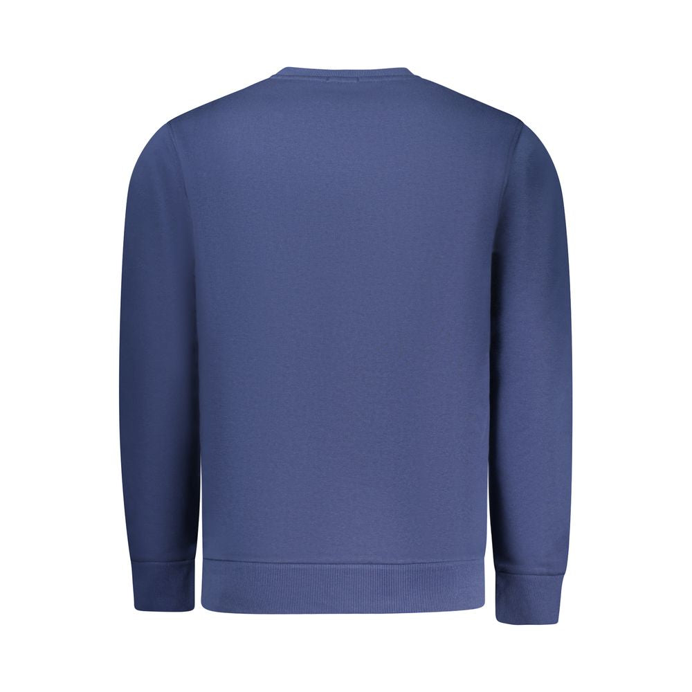 Blue Cotton Men Sweater