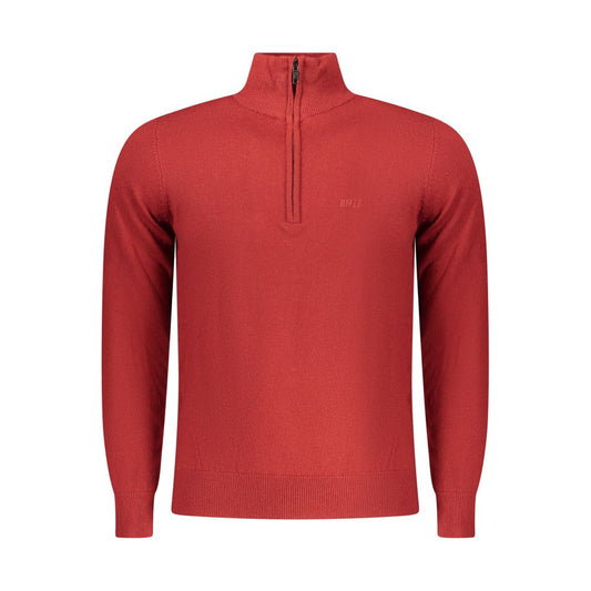 Red Wool Men Sweater