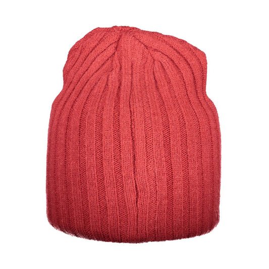 Red Polyester Men Cap