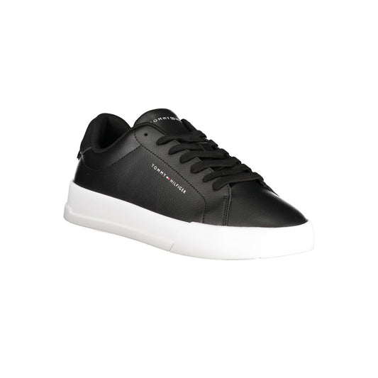 Black Leather Men Sneaker