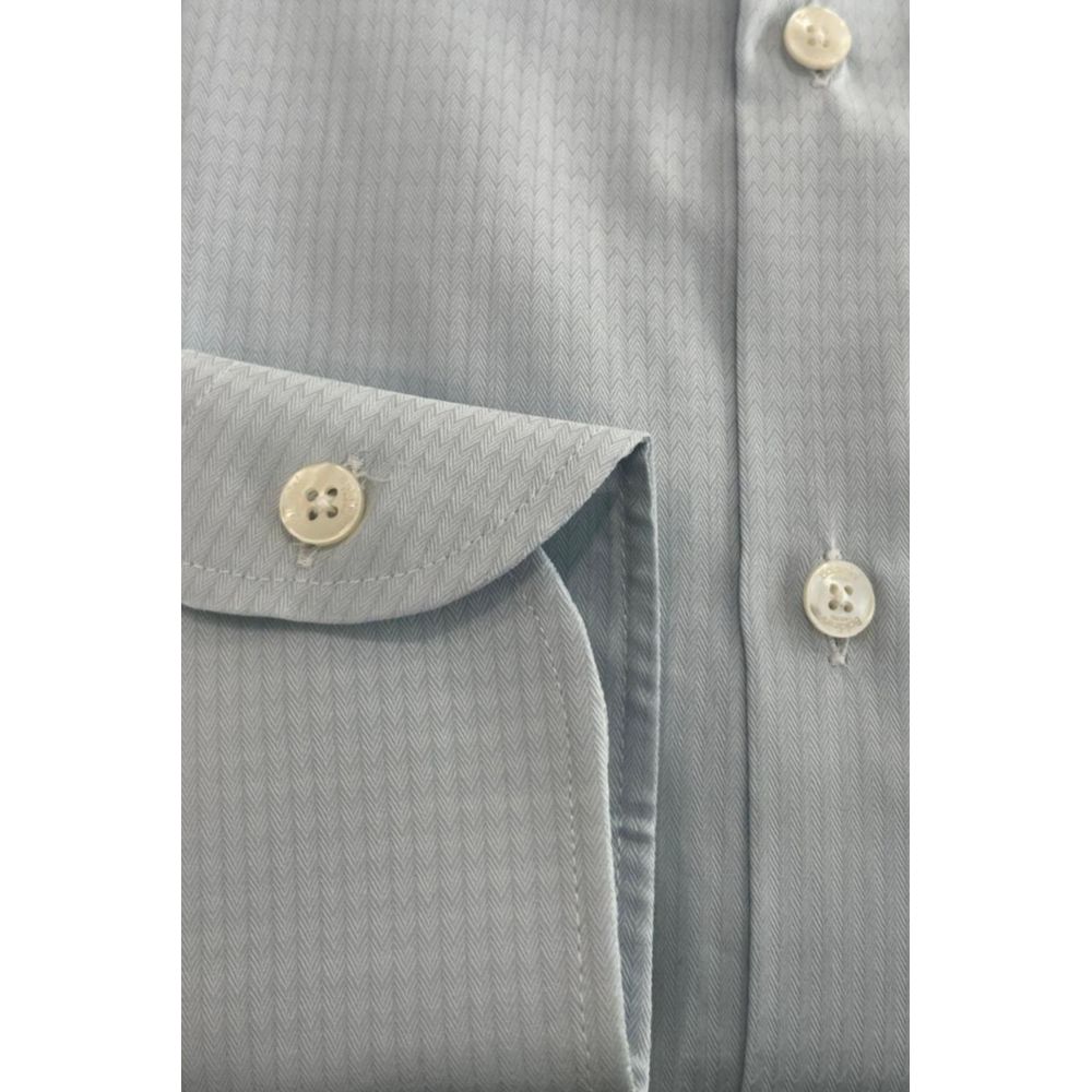 Light Blue Cotton Men Shirt