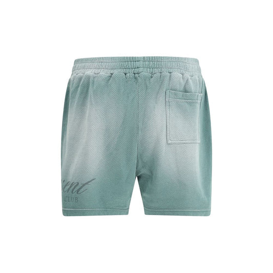 Green Cotton Bermuda Shorts