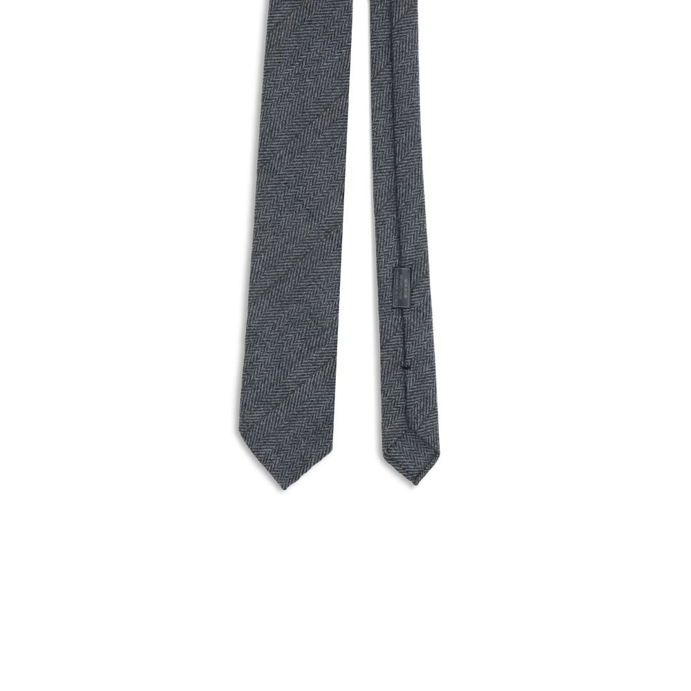 Gray Wool Tie