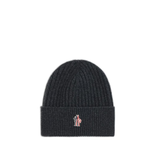 Black Merino Wool Beanie