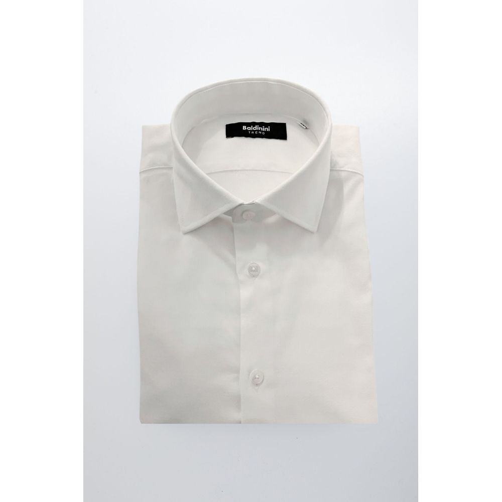 White Cotton Men's Shirt