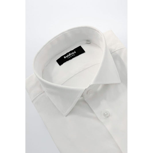 White Cotton Men's Shirt