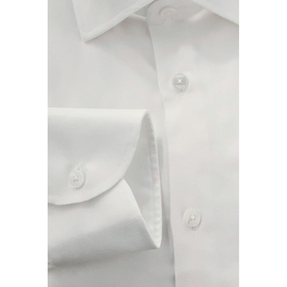 White Cotton Men's Shirt