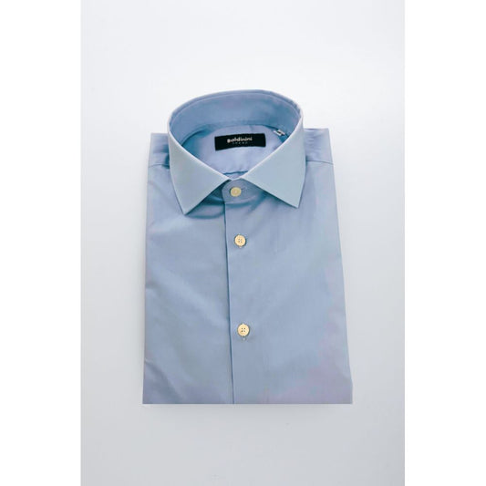 Light Blue Cotton Men Shirt