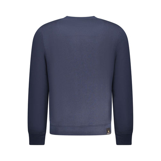 Blue Cotton Men Sweater