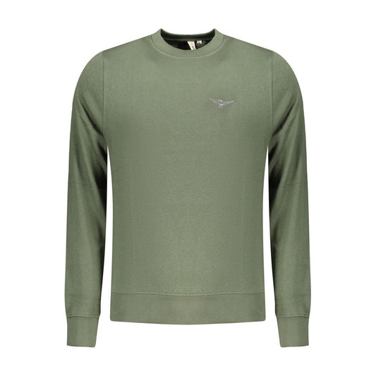 Green Cotton Men Sweater