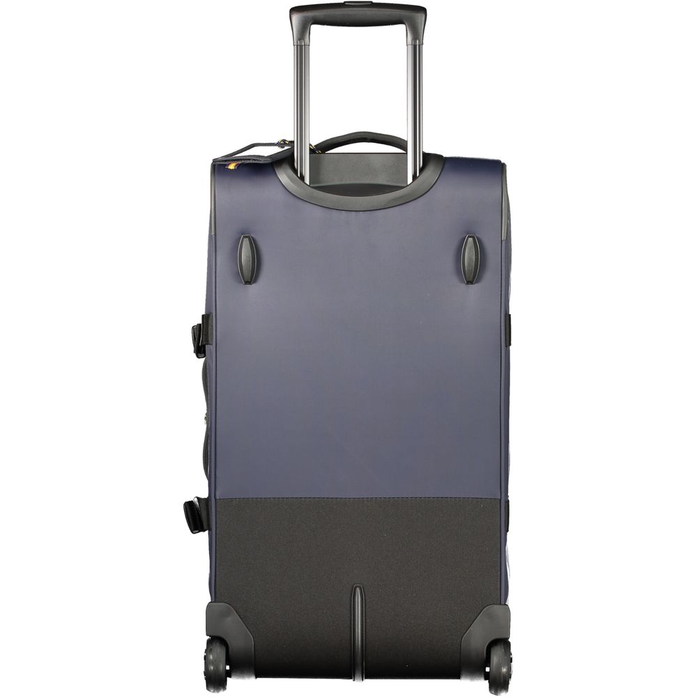 Blue Polyamide Unisex Luggage Travel Bag