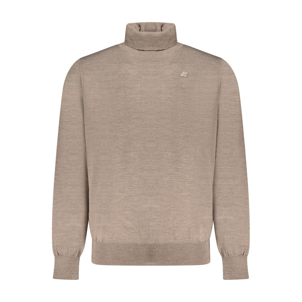 Brown Wool Men Sweater