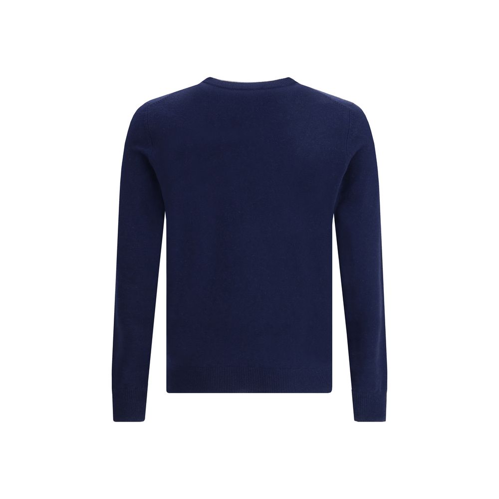 Blue Merino Wool Cashmere Sweater