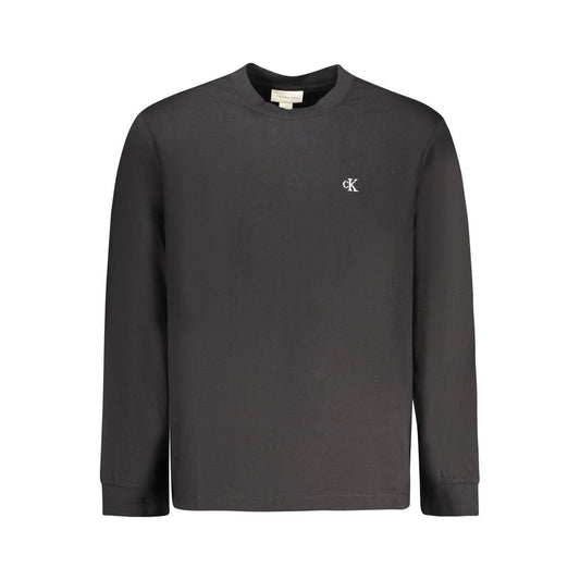Black Cotton Men T-Shirt