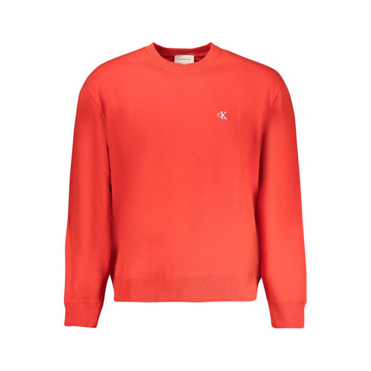 Red Cotton Men Sweater
