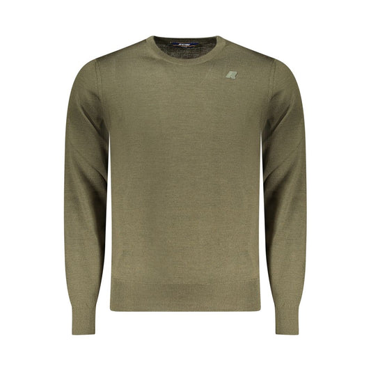 Green Wool Men Sweater