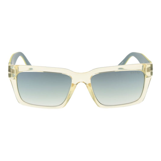 Yellow Stainless Steel Sunglasses