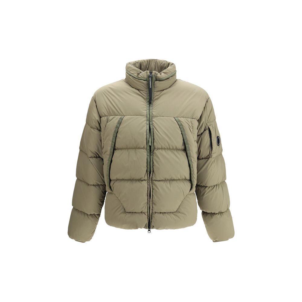 Green Polyamide Full-Length Jacket