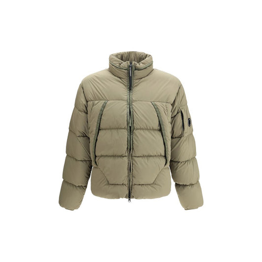 Green Polyamide Full-Length Jacket