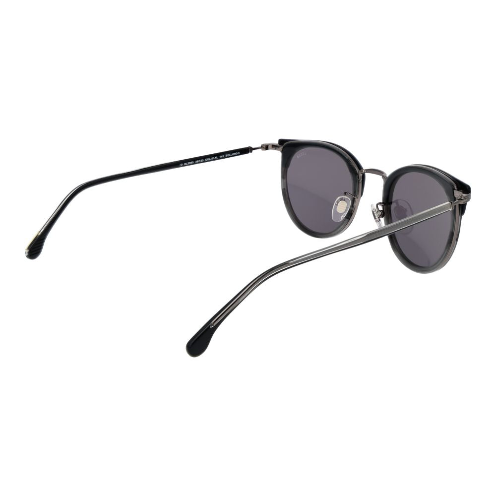 Black Stainless Steel Sunglasses