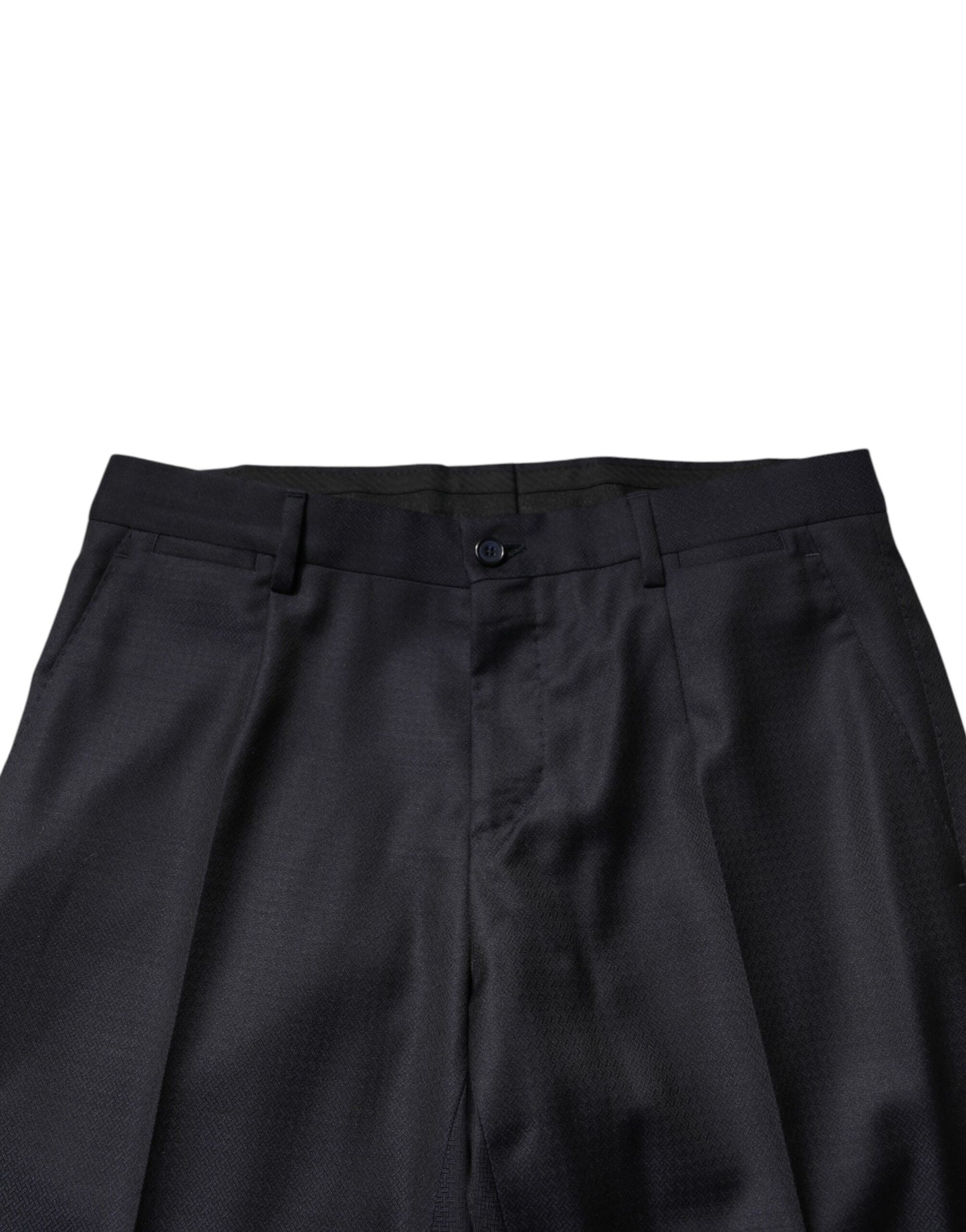 Black Wool Single Breasted Men 2 Piece Suit