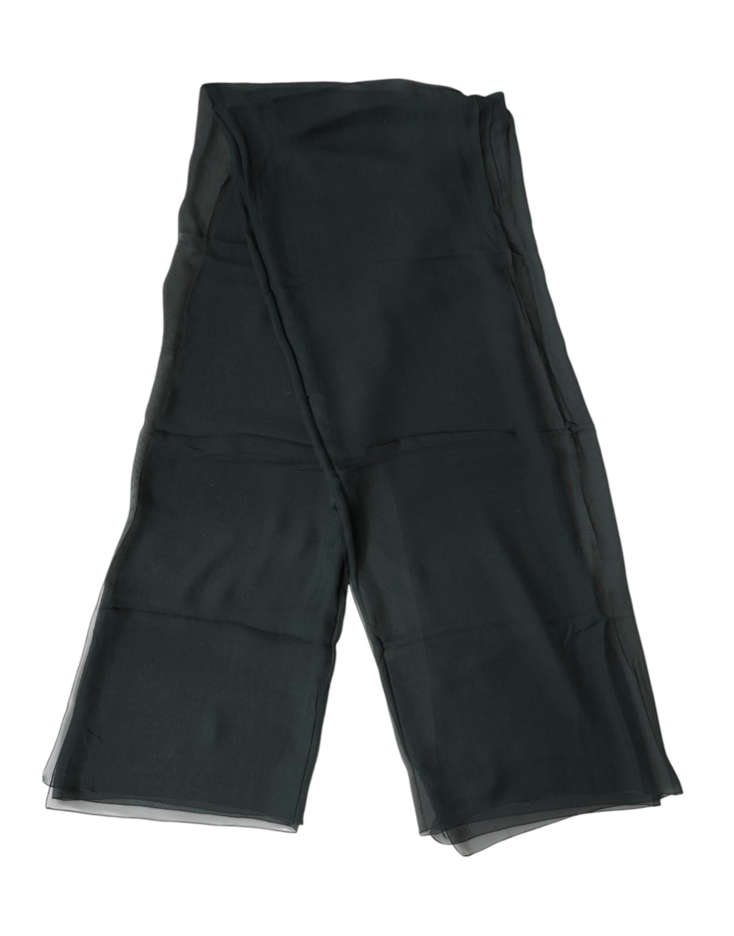 Dark Green Stole Silk Neck Wrap Shawl  Scarf