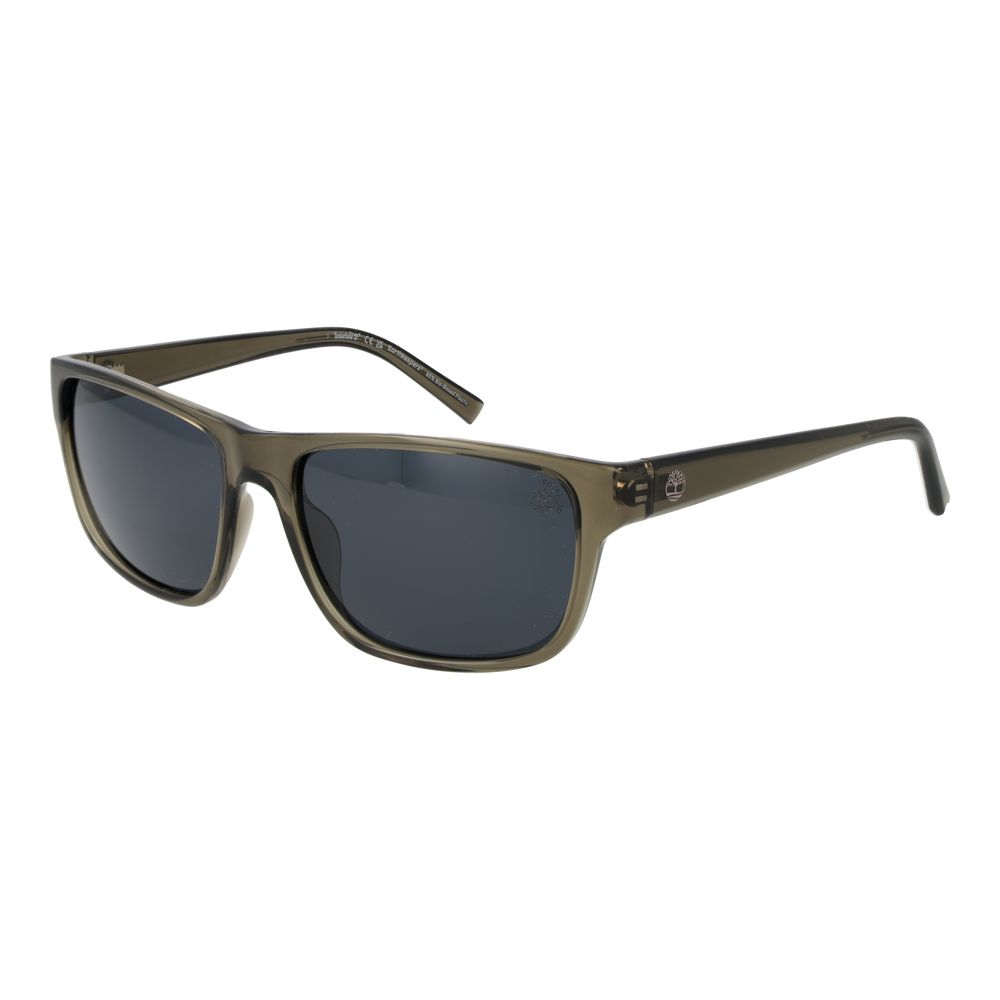 Green Stainless Steel Sunglasses