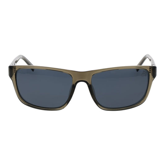 Green Stainless Steel Sunglasses